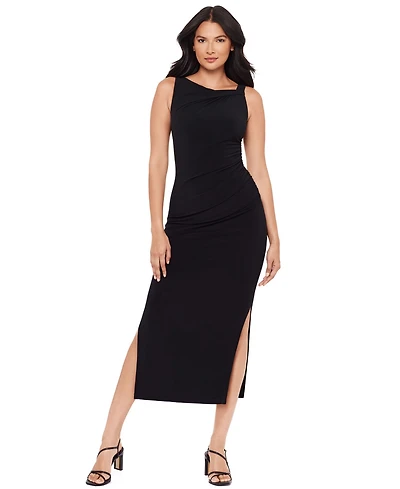 Body by Miraclesuit Women's Asymmetrical Neck Sleeveless Dress