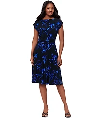 Body by Miraclesuit Women's Floral Print Boat Neck Dress