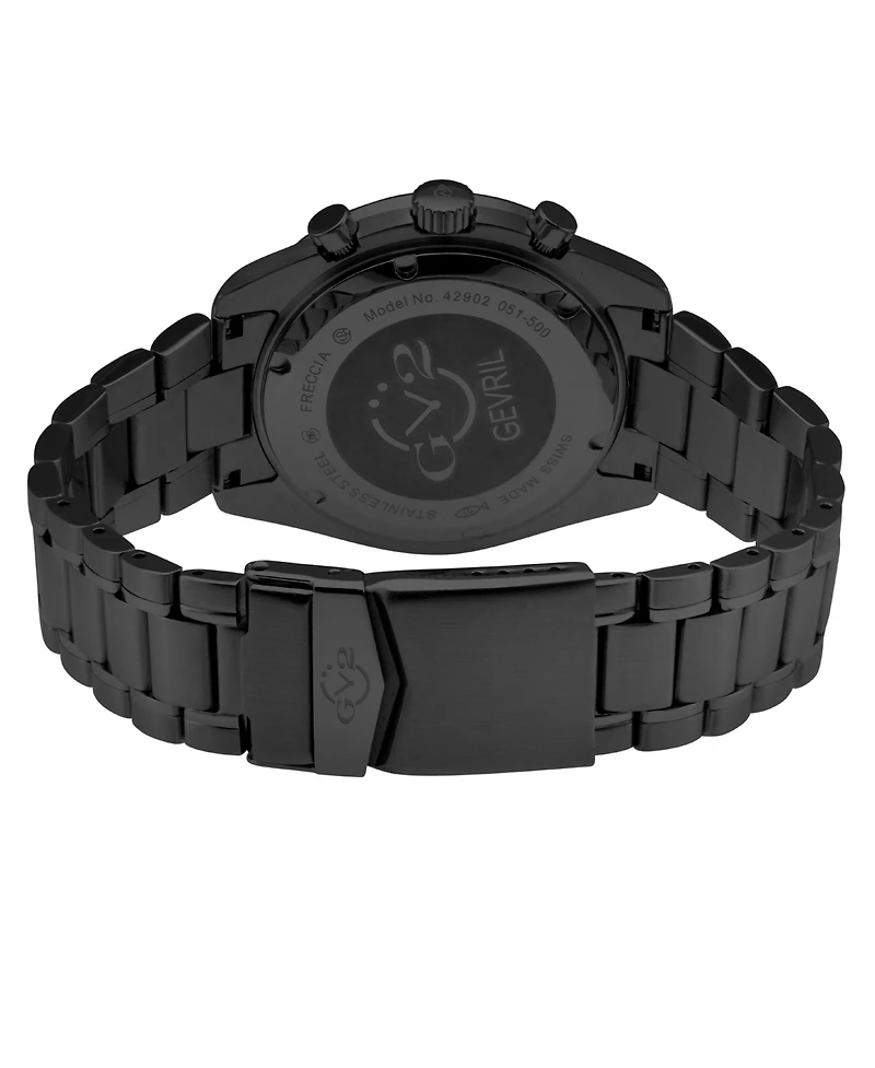 GV2 by Gevril Men's Freccia Swiss Quartz Ip Bracelet Watch