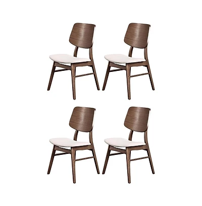 New Classic Furniture Oscar Walnut Solid Wood Dining Chair (Set of 4)