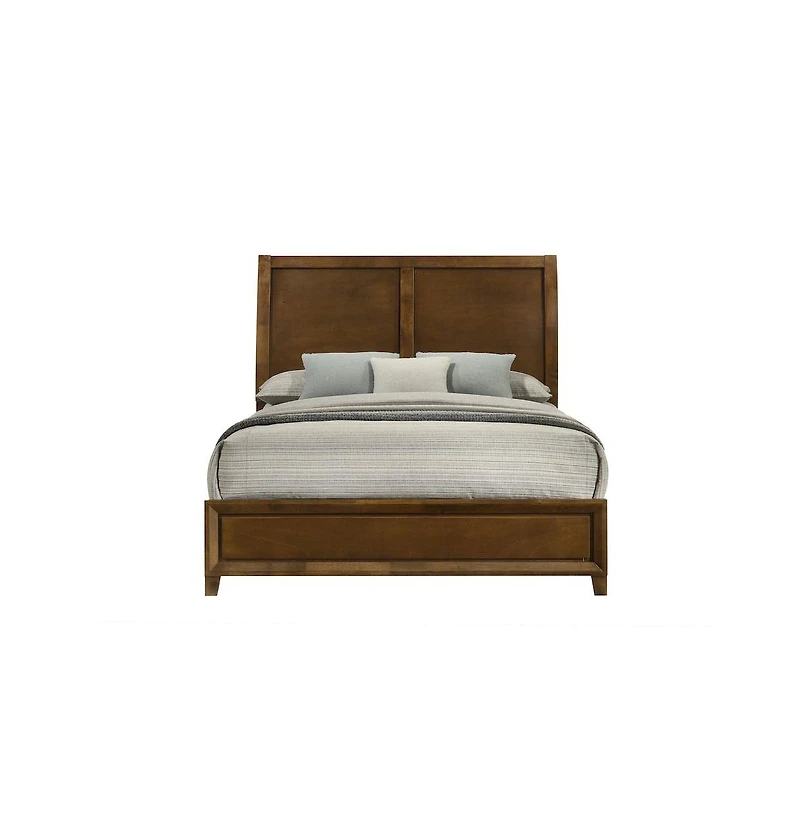 New Classic Furniture Ballard Wood Panel Bed in Walnut