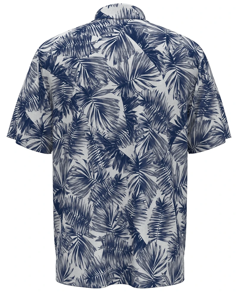 Pga Tour Men's Shadow Palm Print Golf Shirt