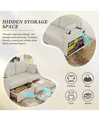 Rainsken Loveseat Sofa, 67" Chenille 2-Seater Couch