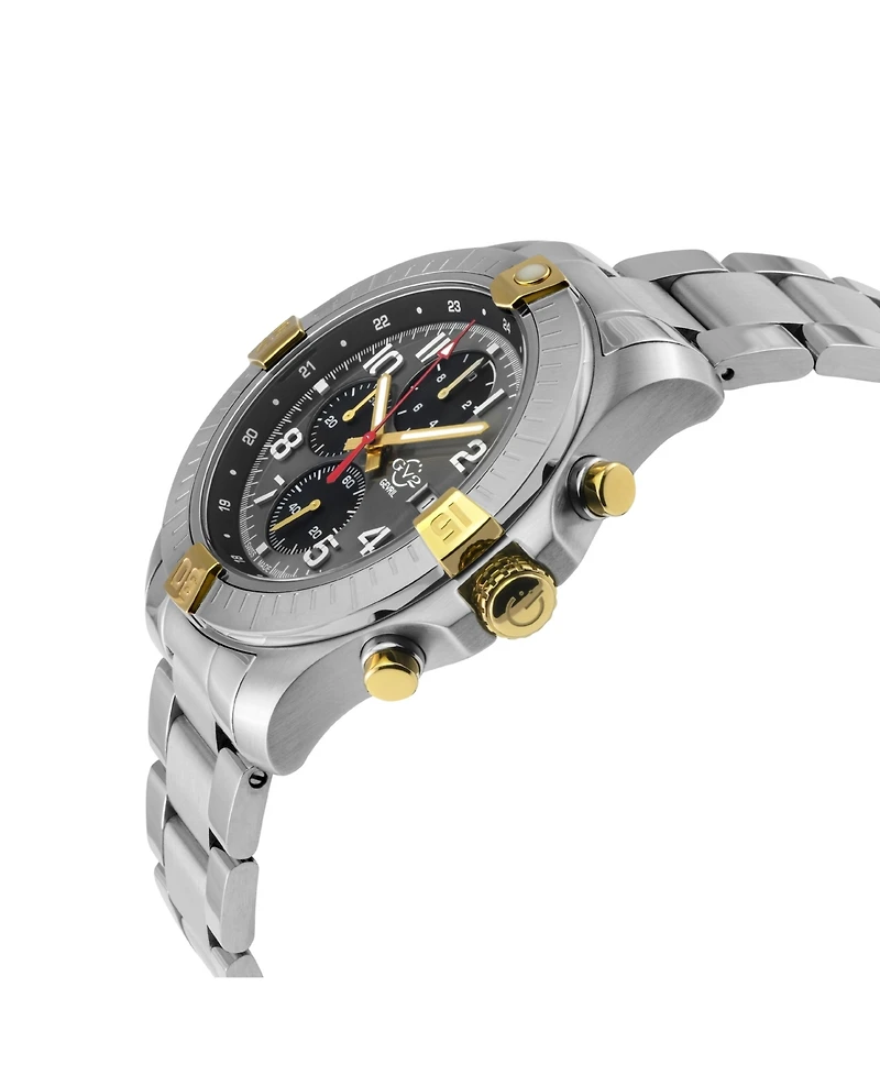 GV2 by Gevril Men's T38 Swiss Quartz Bracelet Watch