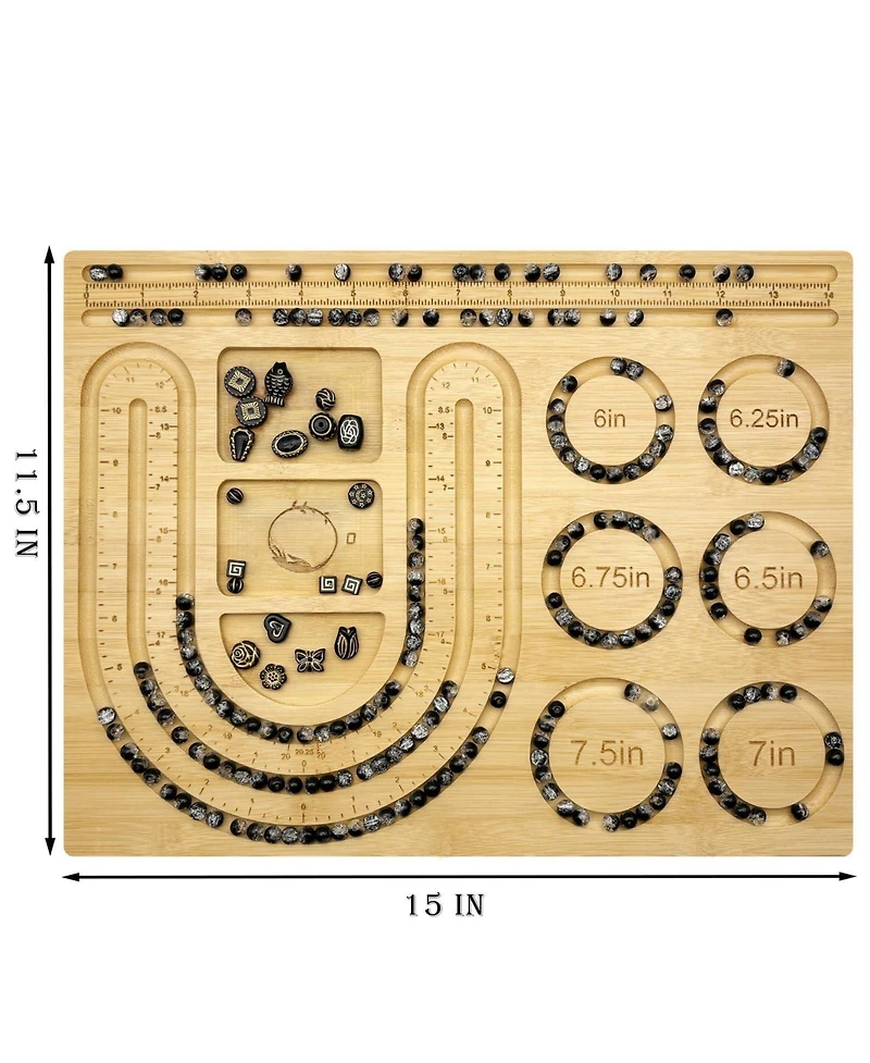 Gnuadz Bead Board Bracelet Necklace Design Mat Tray 15x11.5x0.5 Inch