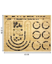 Gnuadz Bead Board Bracelet Necklace Design Mat Tray 15x11.5x0.5 Inch