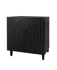 Flynama Modern Wood Storage Cabinet 30in Decorative Door Accent Sideboard For Bedroom Entryway