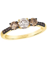 Le Vian Chocolate Diamond (0.46 ct. t.w.) & Nude Diamond (0.36 ct. t.w.) Ring in 14k Honey Gold
