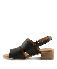 Spring Step Acoliana Women s Leather Sandal with Oversized Buckle and Comfort