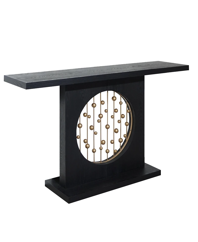 Flynama 56in Modern Console Table Gold Accent Narrow Entryway Sofa Table