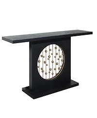 Flynama 56in Modern Console Table Gold Accent Narrow Entryway Sofa Table