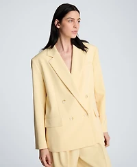 Kenneth Cole Women's Double-Breasted Boyfriend Jacket