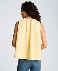 Kenneth Cole Women's Sleeveless Paperbag Neck Top