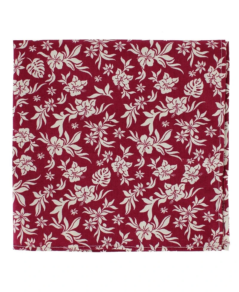Trafalgar Men's Oleander Floral and Vine Patterned Handkerchiefs (Pack of 3