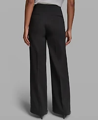 Karl Lagerfeld Paris Women's Wide-Leg Full Length Pants