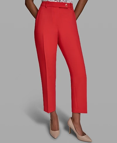Karl Lagerfeld Paris Women's Mid-Rise Woven Pants