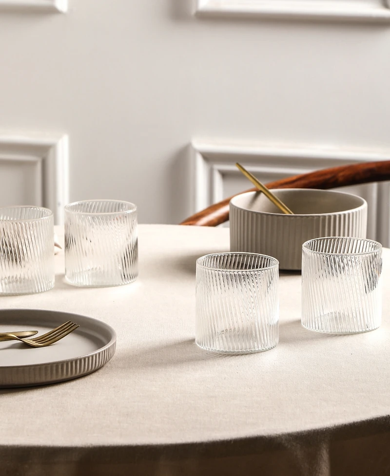 Stone Lain Haven Borosilicate Glasses, Set of 8