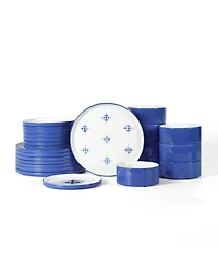 Stone Lain Cobalt 24-Pc. Dinnerware Set, Service For 8