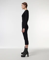 Leem Women's Knitted Scarf Detail Top