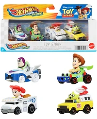 Hot Wheels Racerverse Set of 4 Die-Cast Hot Wheels Cars with Pop Culture Characters as Drivers Assortment