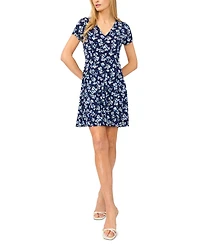 CeCe Women's Short-Sleeve V-Neck Knitted Dress