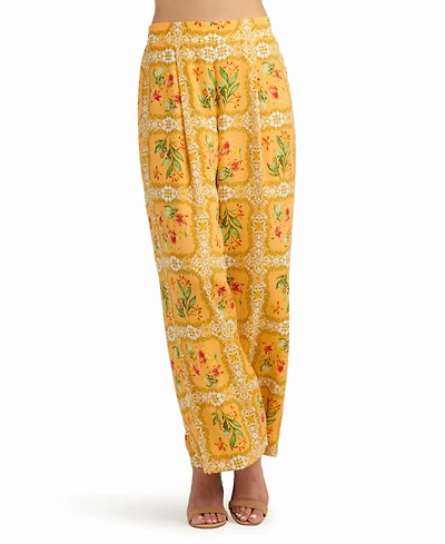Bcx Women's Pleated Wide-Leg Pants
