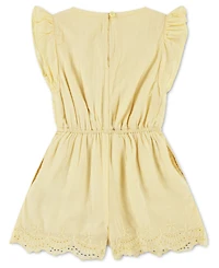 abercrombie kids Girls' Flutter Sleeve Eyelet Romper