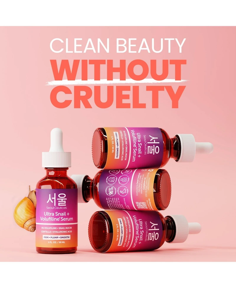 Seoul Ceuticals Korean Skincare Volufiline Snail Mucin Serum