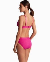 Lauren Ralph Lauren Womens Triangle V Neck Bikini Top Classic Band Hipster Bikini Bottoms