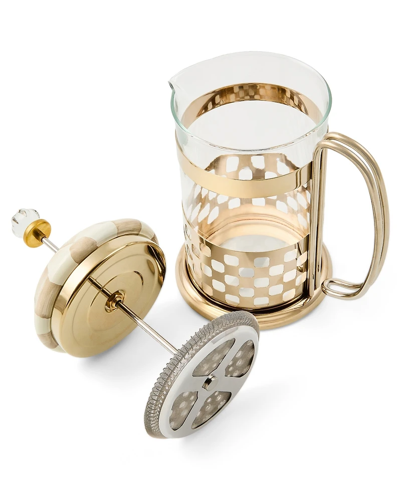 MacKenzie-Childs Mocha Check French Press