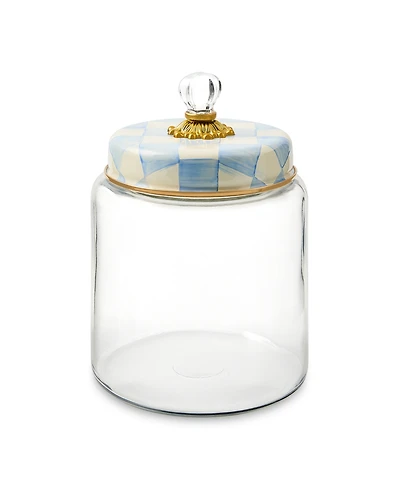 MacKenzie-Childs Sky Check Large Kitchen Canister
