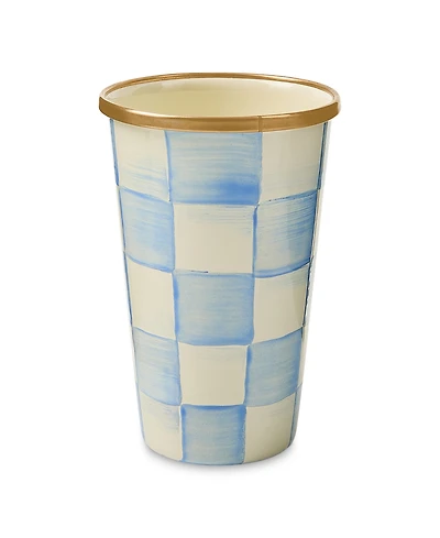 MacKenzie-Childs Sky Blue Check 10 oz. Tumbler