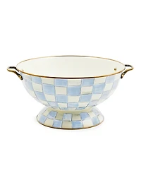 MacKenzie-Childs Sky Blue Check Everything Bowl