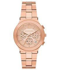 Michael Kors Women's Billie Quartz Chronograph Rose Gold Stainless Steel Watch 37mm