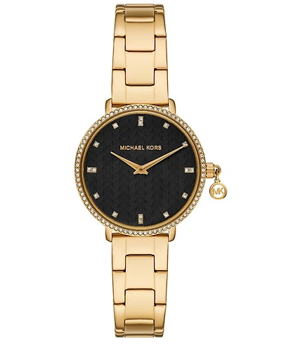 Michael Kors Women's Pyper Quartz Two-Hand Gold Stainless Steel Watch 32mm