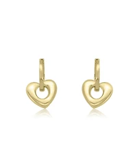 The Lovery Heart Huggie Hoop Earrings 14K Gold-Plated Sterling Silver