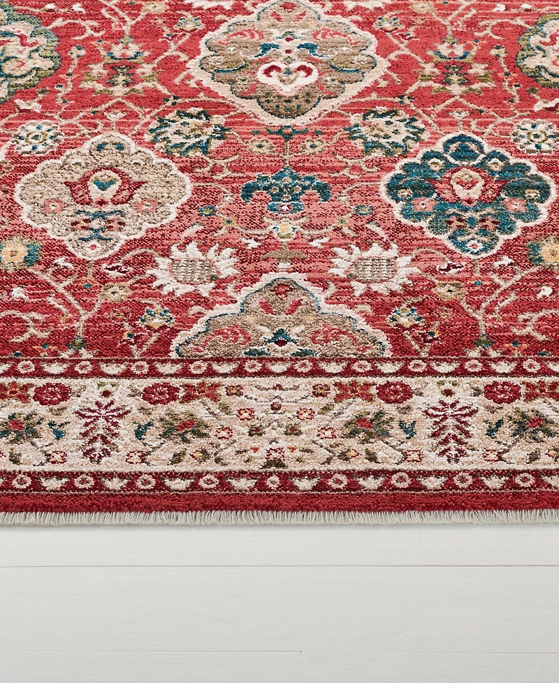Lauren Ralph Lauren Ariel LRL1255C Red and Beige 8' X 10' Area Rug