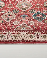 Lauren Ralph Lauren Ariel LRL1255C Red and Beige 8' X 10' Area Rug