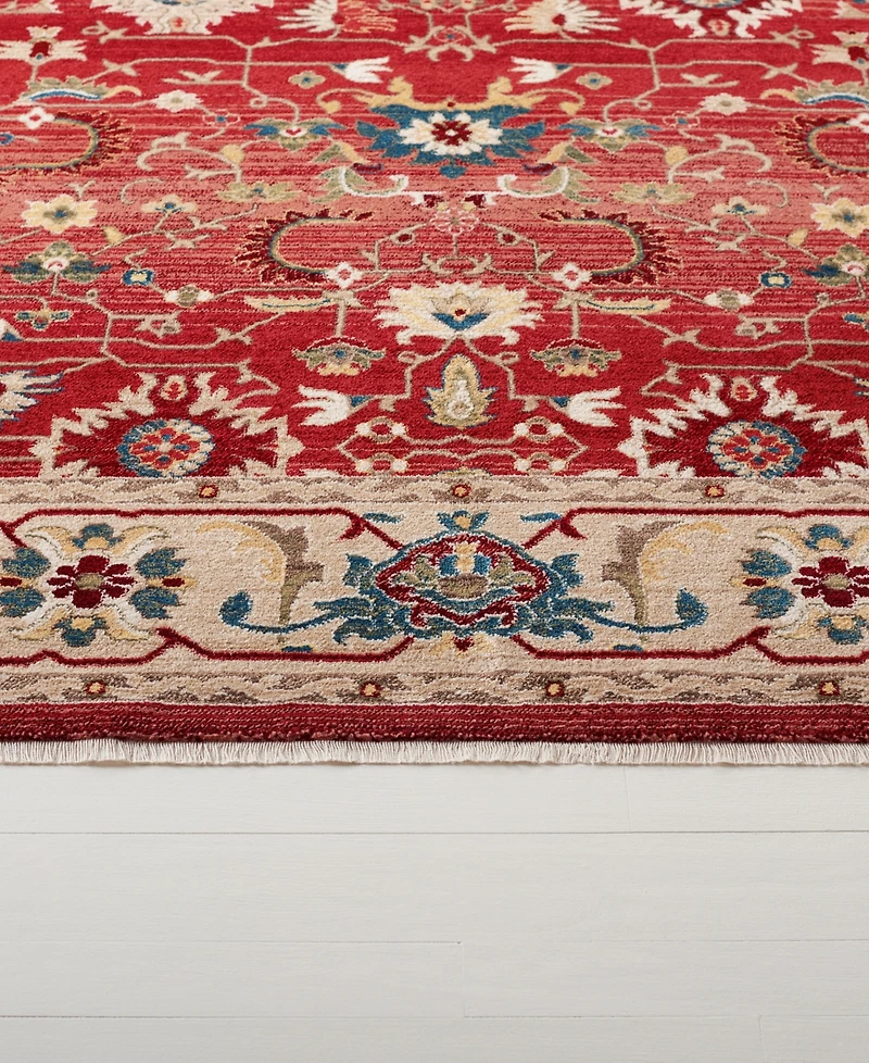 Lauren Ralph Lauren Ines LRL1293C Red and Beige 9' X 12' Area Rug