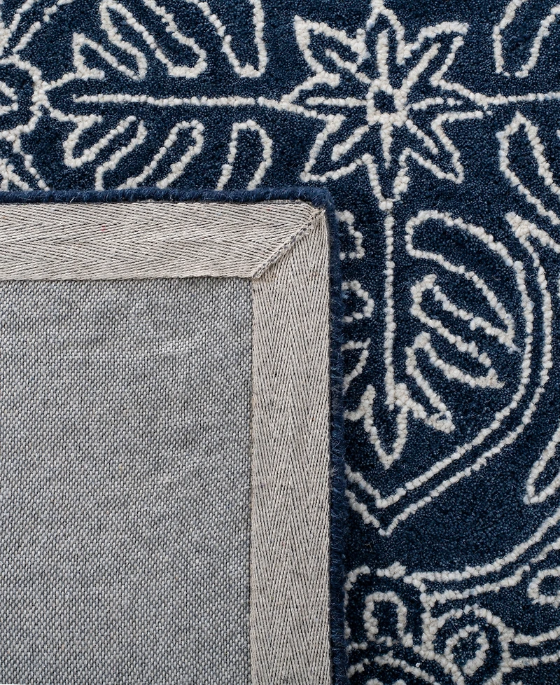 Lauren Ralph Lauren Etienne LRL6603N Navy and Ivory 2'3" X 7' Runner Area Rug