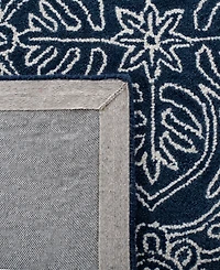 Lauren Ralph Lauren Etienne LRL6603N Navy and Ivory 2'3" X 7' Runner Area Rug