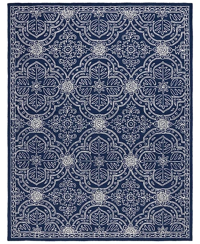 Lauren Ralph Lauren Etienne LRL6603N Navy and Ivory 9' X 12' Area Rug