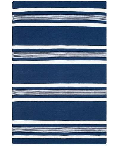 Lauren Ralph Lauren Hanover Stripe LRL2461A Navy 4' X 6' Outdoor Area Rug
