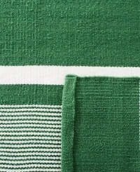 Lauren Ralph Lauren Hanover Stripe LRL2461B Green Outdoor Area Rug Collection