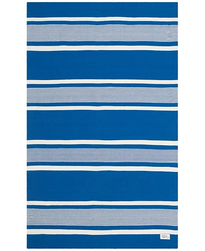 Lauren Ralph Lauren Hanover Stripe LRL2461C Blue 5' X 8' Outdoor Area Rug