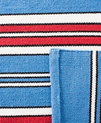 Lauren Ralph Lauren Leopold Stripe LRL2462D Royal Blue 4' X 6' Outdoor Area Rug