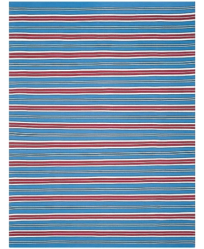 Lauren Ralph Lauren Leopold Stripe LRL2462D Royal Blue 9' X 12' Outdoor Area Rug