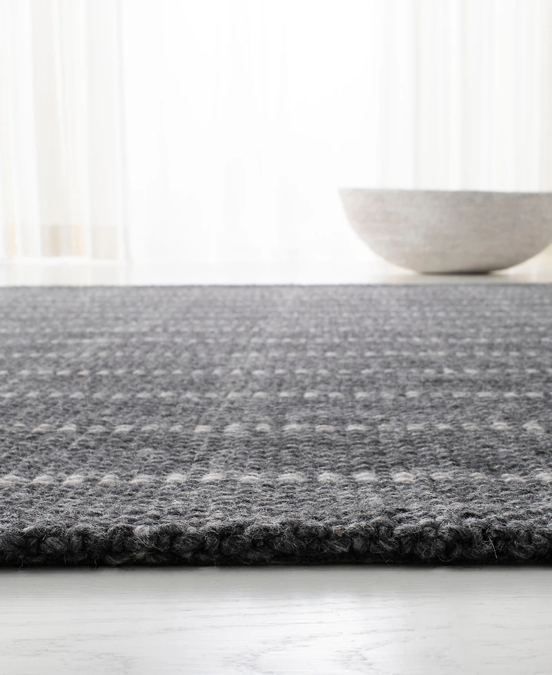 Lauren Ralph Lauren Tamworth Check LRL6450A Charcoal 2'6" X 8' Runner Area Rug