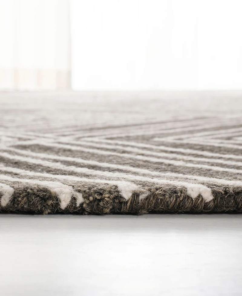 Lauren Ralph Lauren Isabella LRL6608F Charcoal 9' X 12' Area Rug