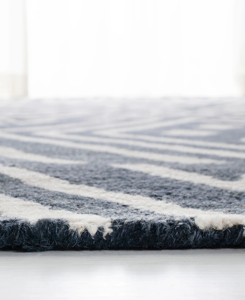 Lauren Ralph Lauren Imani Geometric LRL6609N Slate 4' X 6' Area Rug